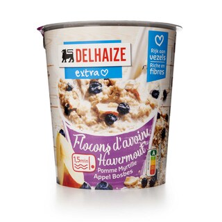 Delhaize | Flocons d'avoine | Pomme & Myrtille 