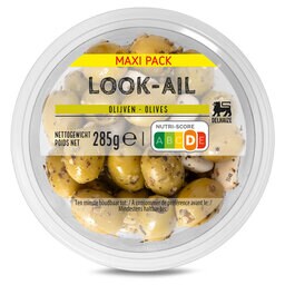Delhaize | Olijven met look 