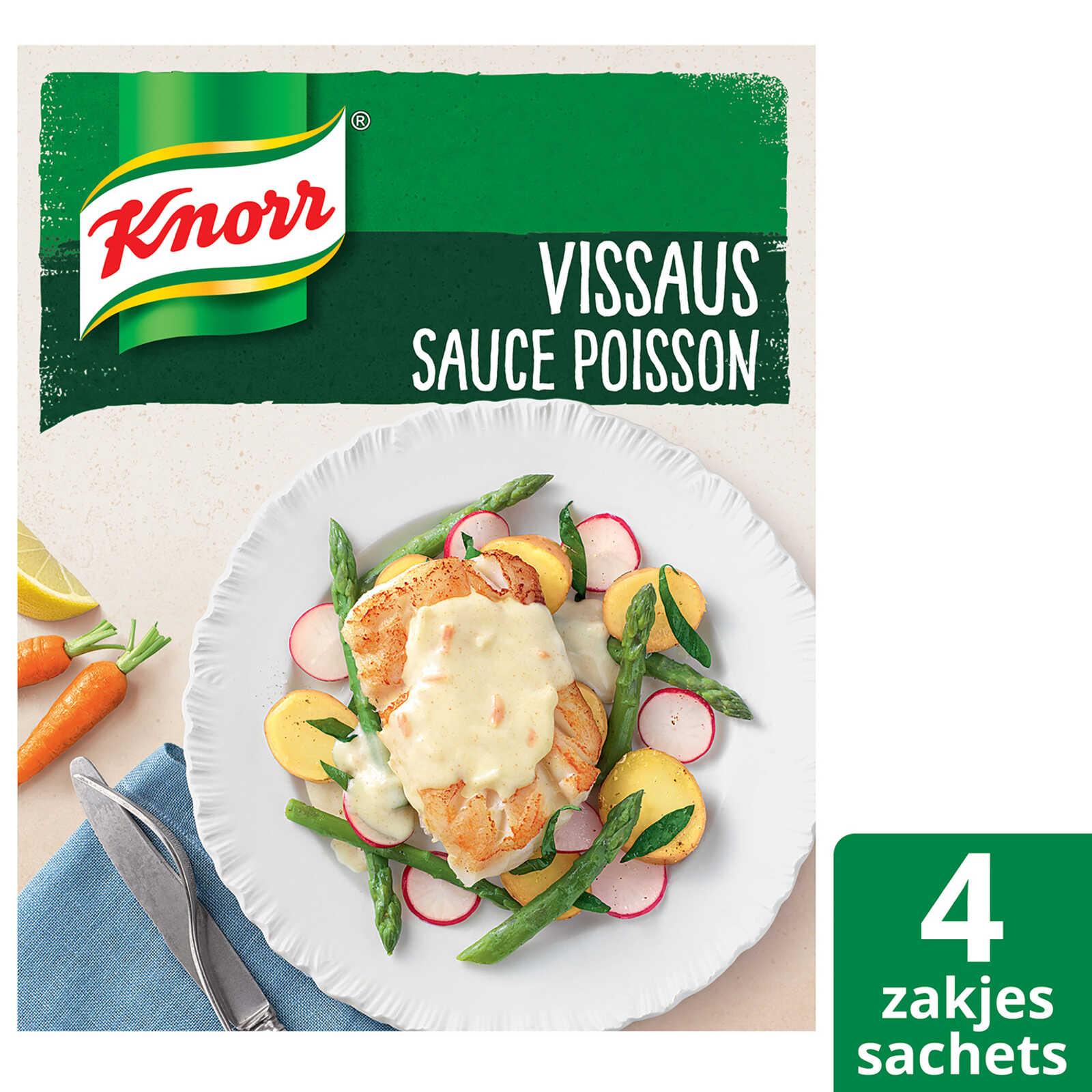Knorr Droge Saus | Vis | 4x35 g