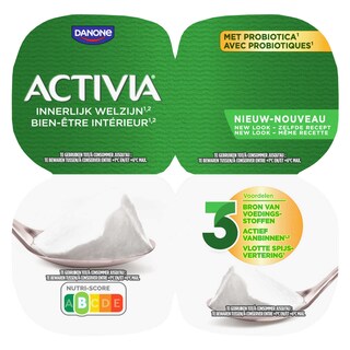 Activia | Yaourt | Nature | Bifidus | Probiotiques 4 x 125 gr