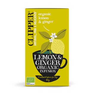 Clipper | Infusie | Lemon Ginger | Bio 20 x 2,25 gr