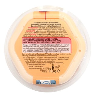 Delhaize | Bavarois | Framboise-Vanille 110 gr