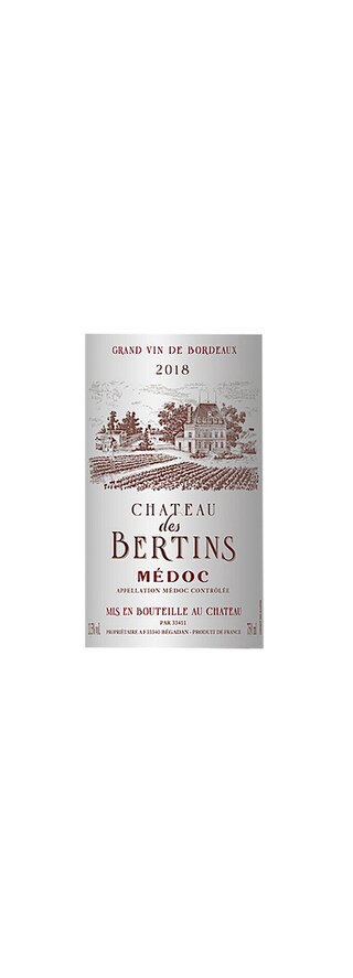 Chateau Des Bertins | Médoc Cru Bourgeois | 2018 75 cl