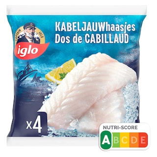 Iglo | Dos de Cabillaud | 4 pièces 