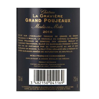 France - Frankrijk | Bordeaux - Moulis en Médoc | Château La Gravière Grand Poujeaux 2016 