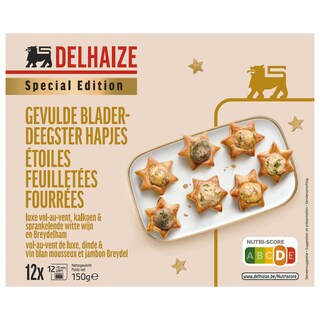 Delhaize | Mix | Étoiles pâte feuilletée | 12 Pcs 150 gr