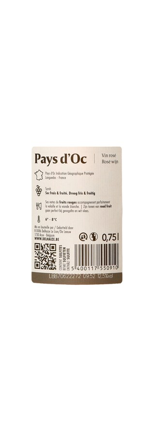 Delhaize | Pays d'Oc | Syrah Rosé 75 cl