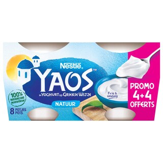 Yaos | Yoghurt Griekse stijl | Natuur |4+4 gratis 