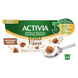 Activia | Yoghurt | Vezels | Walnoot | Probiotica 