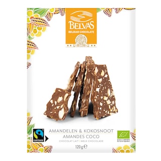 Belvas | Chocolat | Thins Lait | Amandes Coco 