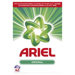 Ariel | Poudre à lessiver | Original | 2,73 kg | 42 DS 