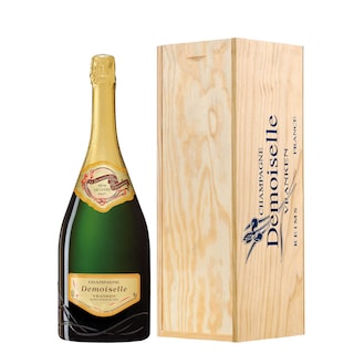 La Demoiselle | Champagne brut en caisse en bois 