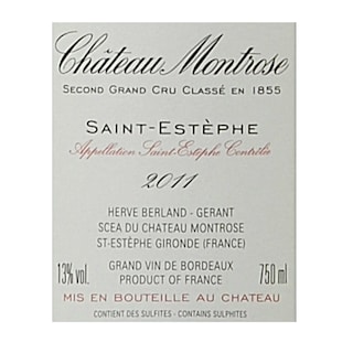 FR BORDEAUX SAINT ESTEPHE | Château Montrose 2011 Rood 