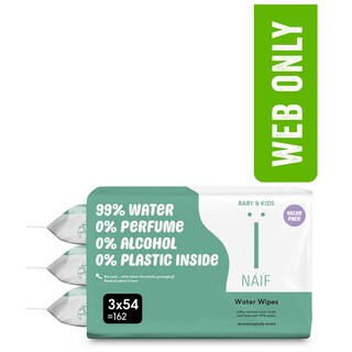 Naïf | Babydoekjes | Plastic-Vrij | 3-pack 3 x 54 st
