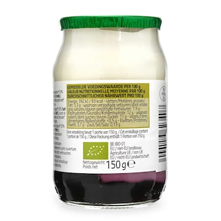 Delhaize | Bio | Yaourt | Entier | Myrtilles | Bio 