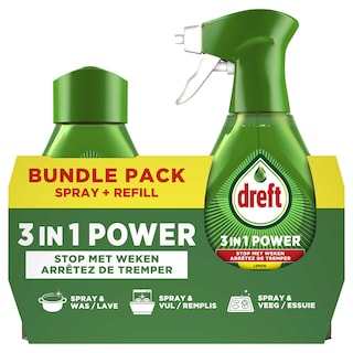 Dreft | 3in1 Power | Spray vaiselle | Starterkit | Citron 