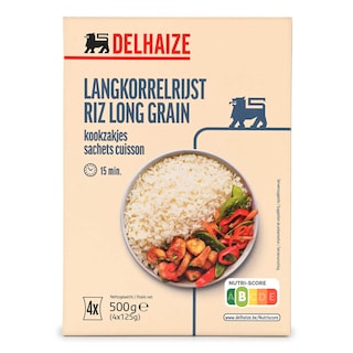 Delhaize | Riz | Long Grain | 4X125G 4 x 125 gr