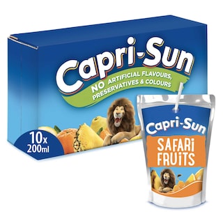 Capri-Sun | Limonade | Safari fruits | Pouch 10 x 20 cl