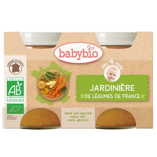 Babybio | Repas | Jardinière de légumes | 4M | Bio 260 gr