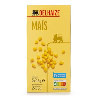 Delhaize | Maïs | 0% Sel 2 x 65 gr