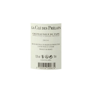 FR RHONE CHATEAUNEUF DU PAPE | La Clé des Prelats 14 Rouge 