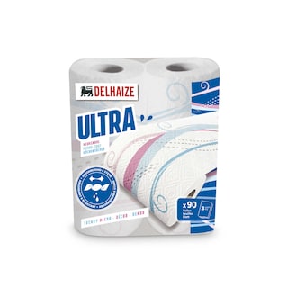 Delhaize | Eco | Essuie-tout | Ultra | Decor | 3 plis | Eco 
