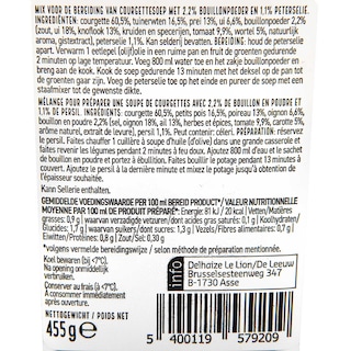 Delhaize | Soep | Courgette 450 gr