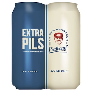 Piedboeuf | Bière | Extra Pils | 4,5% Alc. | Canette 4 x 50 cl