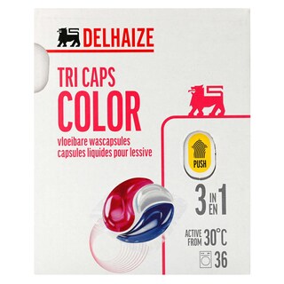 Delhaize | Capsules liquides pour lessive | Couleur 36 pc