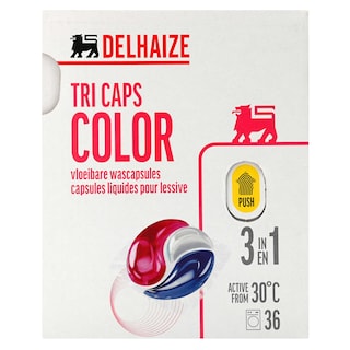 Delhaize | Capsules liquides pour lessive | Couleur 