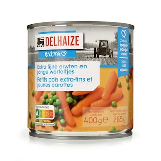 Delhaize | Erwten-Wortelen | Zonder zout 265 gr