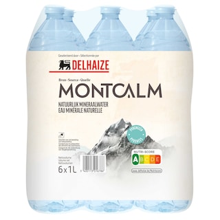 Delhaize | Montcalm | Mineraal  Water | Niet bruisend | PET 