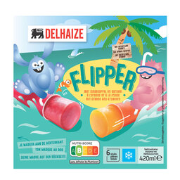 Delhaize | Ijs | Sinaas | Aardbei | Flipper 