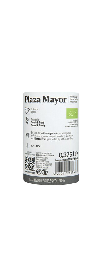 Plaza Mayor | Tempranillo | Bio 