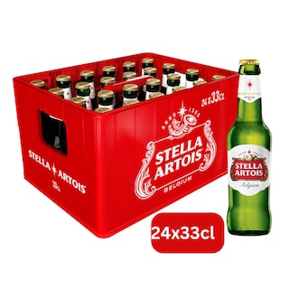 Stella Artois | Bière Blonde | Pils | 5,2% Alc. | Bac 