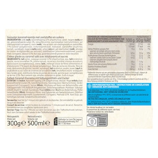 Delhaize | Glace | Caramel salé | Low sugar 
