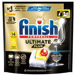Finish | Capsules lave-vaiselle| Ultimate+ |Citron 