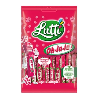 Lutti | Oh-La-La! | Snoepjes | Stokjes | Aardbei 