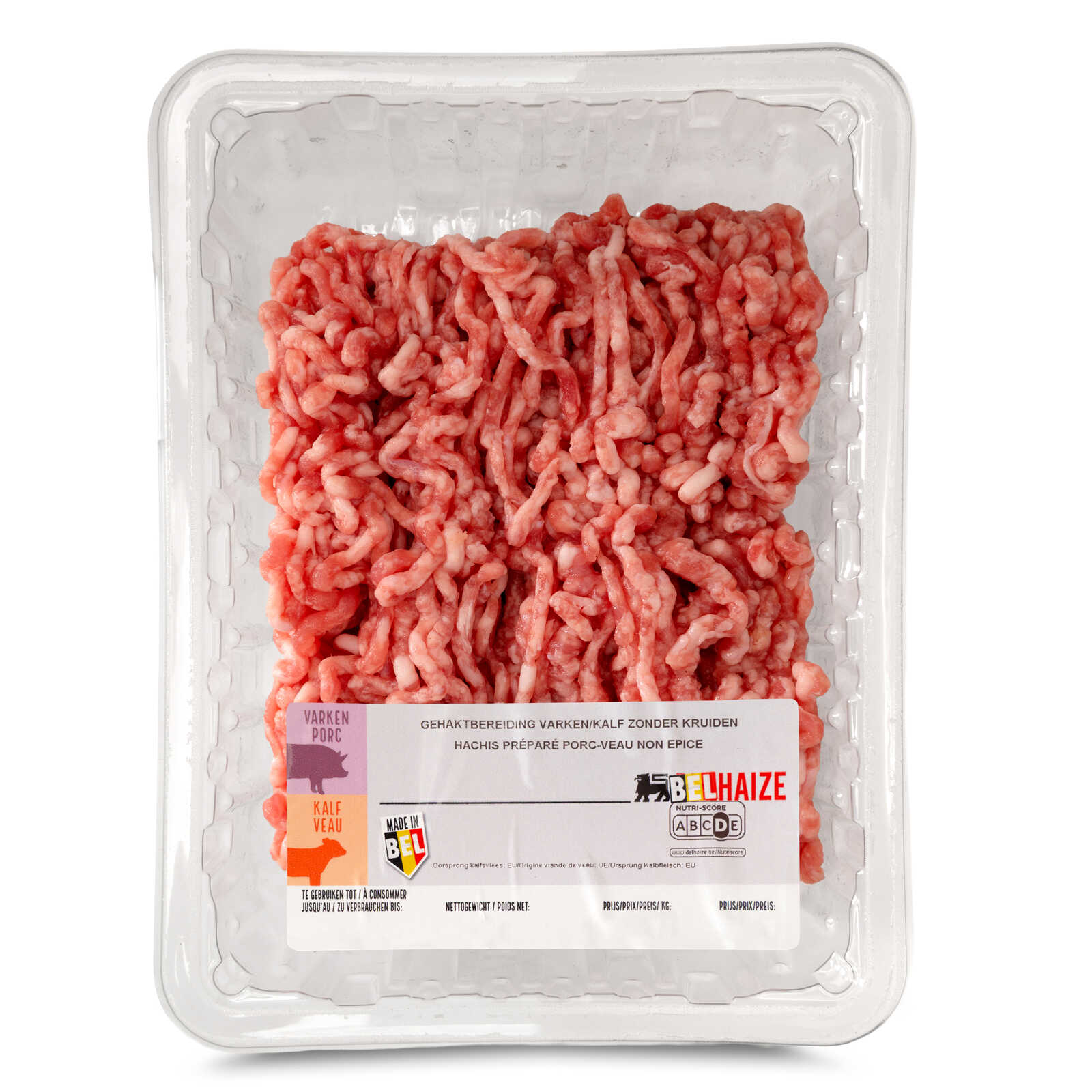 Delhaize Gehaktbereiding | Varken-Kalf | Zonder kruiden