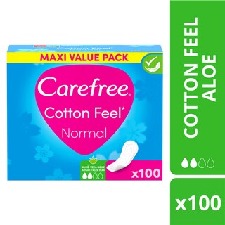 Carefree | 100ct | Cotton feel | Normal | Aloe 