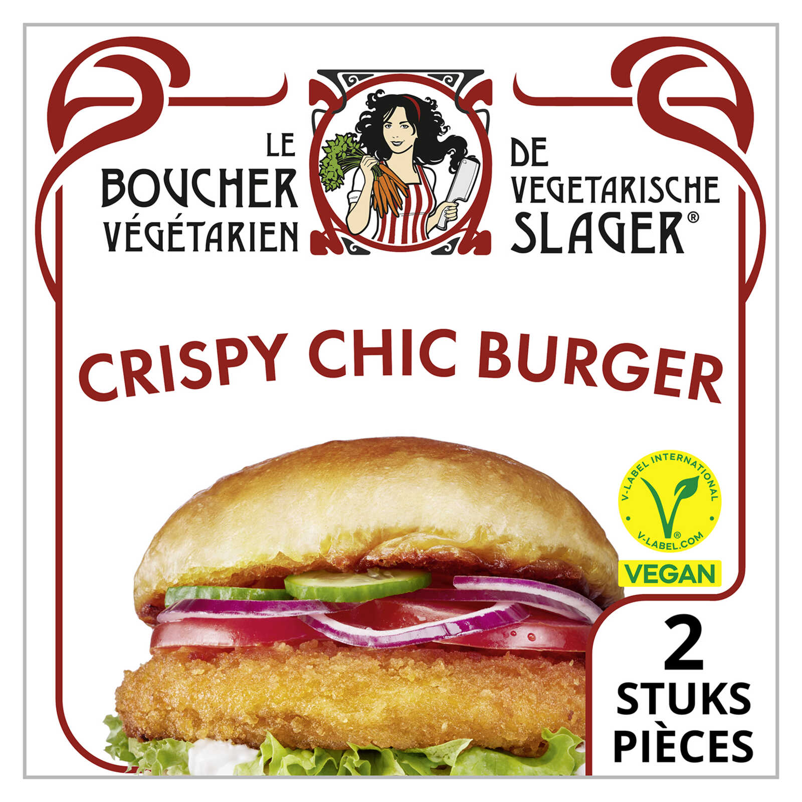 De Vegetarische Slager Crispy chic| Burger | Vegan