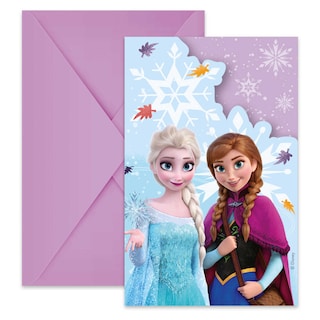 Disney | Decorata party | Cartes d'invitations + enveloppes | Frozen 