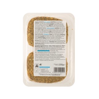 Delhaize | Plant-Based | Burger | Spinazie| Veggie | Bio 200 gr