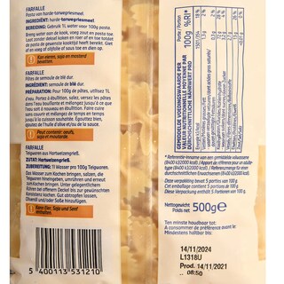 Delhaize | Pâtes | Farfalle 500 gr
