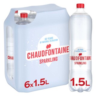 Chaudfontaine | Eau minérale | Pétillante | PET 6 x 1,5 l
