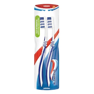 Aquafresh | 2 brosses a dents | Flex interdental | Med 