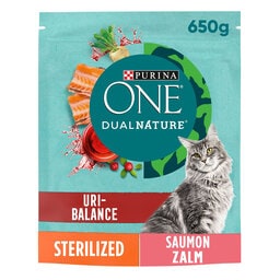 Purina ONE | Dual Nature | Kattenvoeding | Sterilised | Brokjes 650 gr