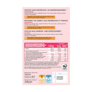 Delhaize | Fruitsticks | Aardbei | Framboos 