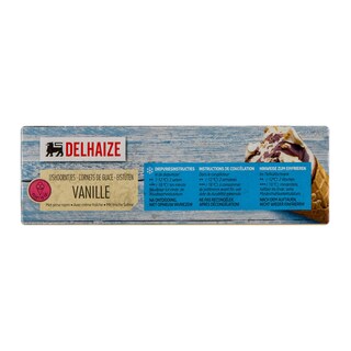 Delhaize | Hoorntjes vanille. 6 x 12 cl