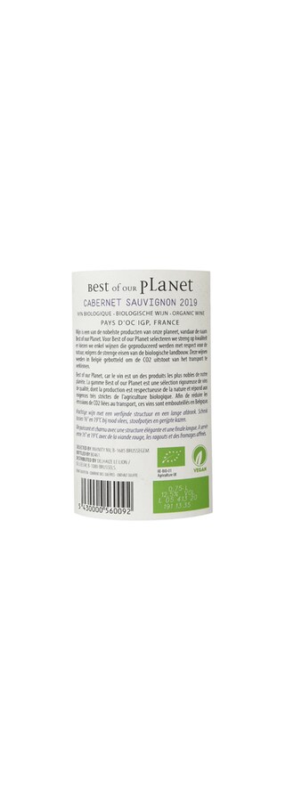 France - Frankrijk | Midi de la France - Languedoc | Best Of Our Planet Cabernet Sauvignon 2018 | BIO 
